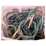 Bundle full of jumper cables. Untested. Sold as