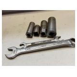 SK tools Wrenches and Sockets 6pc total