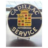 Porcelain round "Cadillac Authorized Service"