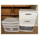 Pair of Plastic Storage Drawers