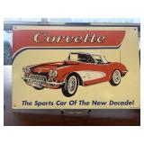 Metal Sign 1960 Corvette "The Sports Car of the