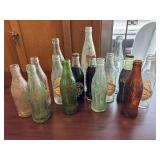 Collection of Vintage Glass Coca-Cola Bottles,