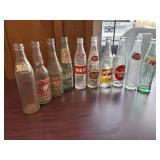 Collection of Vintage Glass Bottles. Big Shot,