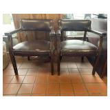 Traditional Burgundy Leather Captain