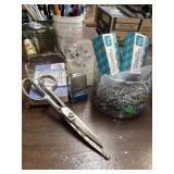 Office bundle of paper clips, safety pins,