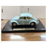 Pale Blue Volkswagen Beetle Die-Cast Model Toy