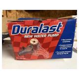 Duralast water pump in box, auto parts