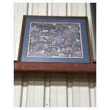 Framed print of  "Oxford, Mississippi" by artist