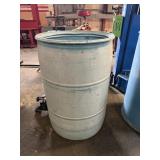 55-Gallon Blue Plastic Barrel Drum (1 of 4)
