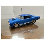1965 Chevy Cheville Malibu Blue Die Cast Car