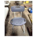 Adjustable shower chair.