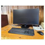 27ï¿½ HP computer monitor, Microsoft keyboard and