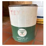 Texaco metal oil can from the 1950s or 1960s.
