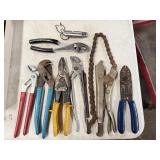 Bin Full of Hand Tools, Pliers, Knife Multi-Tool,