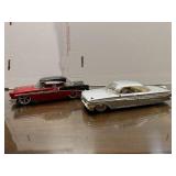 2 Die-Cast Model Toy Cars 1/24 Scale. Red/Black