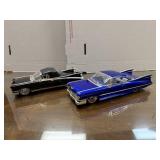 2 Die Cast Jada Cars 1/24 Scale. 1959 Cadillac
