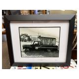 Signed Framed Photo of Luckenbach Texas Old