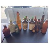 Collection of Alcohol Bottles. Wine,Whiskey. Empty