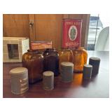 Antique Amber/brown Glass Bottles, Antique