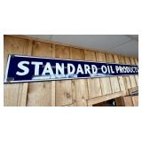 10ft Authentic Standard Oil Products Porcelain