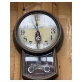 Electric Oldsmobile Wall Clock. Shows antique
