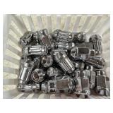 Basket of Chrome Plated Lugnuts, automotive