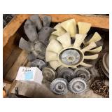 Big lot of fan clutches and fans auto parts