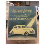 Metal Sign 1939 Studebaker Champion
