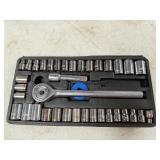 37-piece 1/4 inch and 3/8 inch drive ratchet and