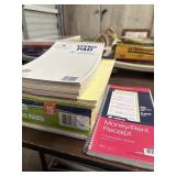 Bundle of steno note pads, legal size writing