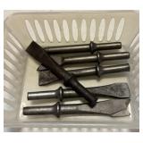 Lot of hammer chisels