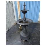 Black Metal 2-tier Bird Bath Fountain 5ft