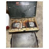 Two burner propane stove.