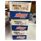 2 Albany brake pads and 1 box of brake