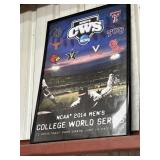Framed poster of the NCAA 2014 college World