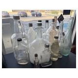 Lot of Misc Glass Bottles.
