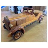 Vintage Collectable, Handmade Wooden Car.