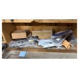 Shelf lot of car door handles auto parts