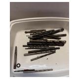 Lot of drill bits, tools