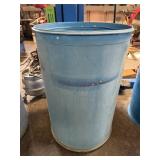 55-Gallon Blue Plastic Barrel Drum (2 of 4)