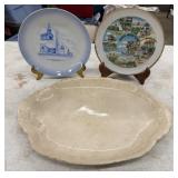 3 Plates- 2 Commemorative Plates, First Baptist