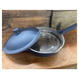 Our Place Brand Matte Blue Skillet with Lid