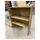 Wood Distressed Hutch Shelf, 3-Tier Display
