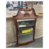 Mahogany Chippendale-style wall mirror, by