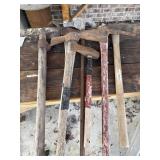 Bundle- 6 Hand Tools, Pick Axes, Sledge Hammers
