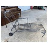 6ft long Wrought Iron Chaise Lounge