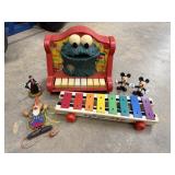 Vintage Cookie Monster Kids Piano Sesame Street,