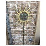 58" Decorative Sunflower Garden Stake Hand Forged