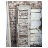 72.5 x 24" Vintage Solid 6-Panel Wooden Door