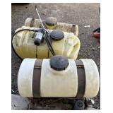 Bundle of 3 Poly Tank Spray Rigs, Untested